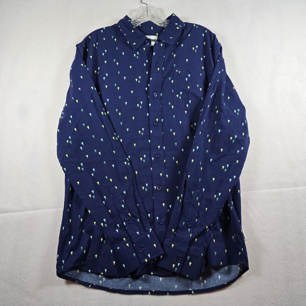 New With Tags Tipsy Elves Shirt Men's M Christmas Xmas Tree Long Sleeve Button